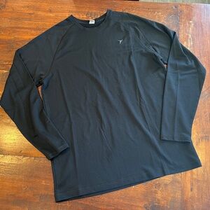 Men's Old Navy Black Long Sleeve Waffle Knit T-Shirt XL Tall/XLT